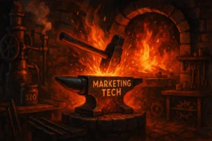 Tech Forge is a 60-minute hands-on working session to dig into the back end of your marketing and actually fix it. Broken CRM? Dodgy tracking? Pages not converting? Campaigns not firing?