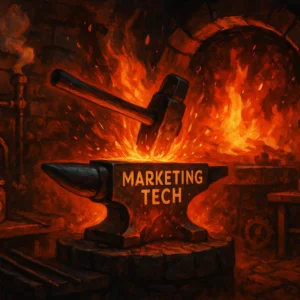 Tech Forge is a 60-minute hands-on working session to dig into the back end of your marketing and actually fix it. Broken CRM? Dodgy tracking? Pages not converting? Campaigns not firing?